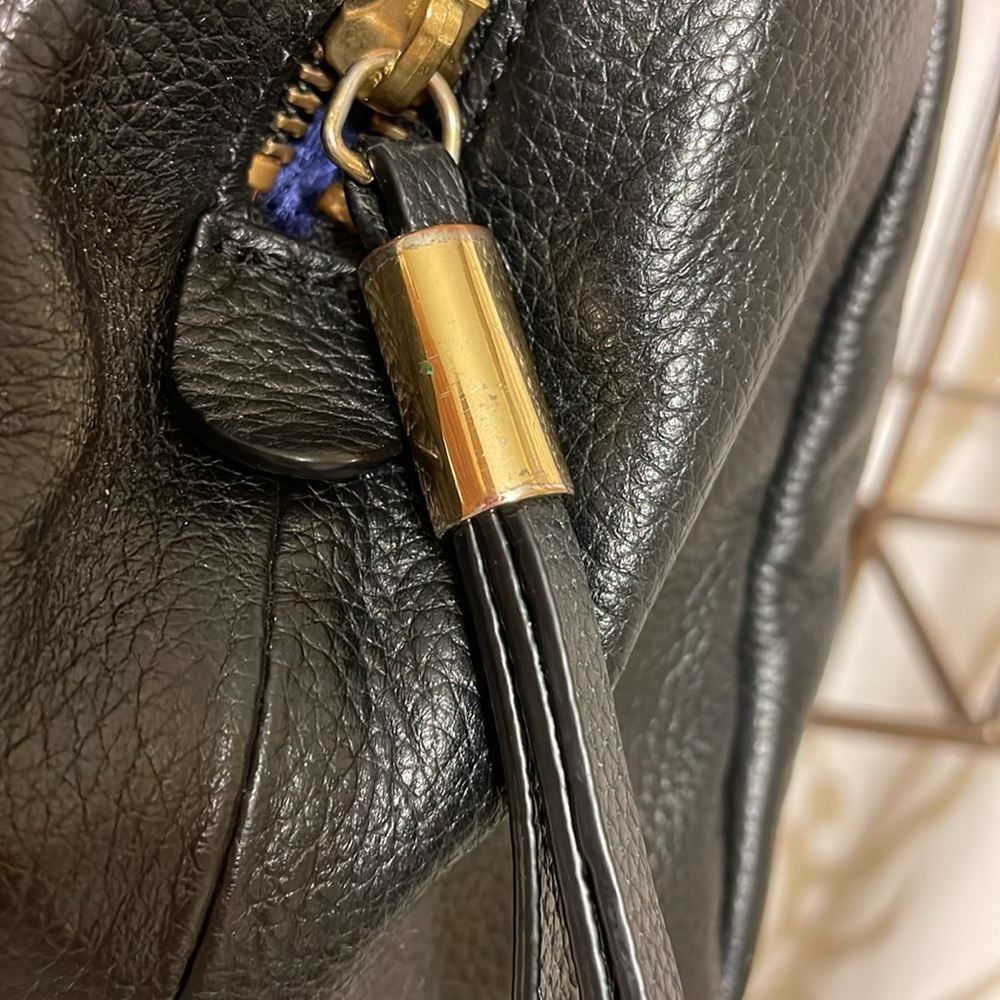 Banana Republic Black Pebbled Leather Satchel and Crossbody - Picture 5 of 7